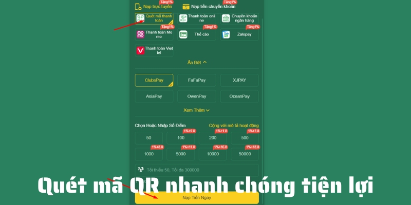 Mã QR vô cùng tiện lợi tránh nhập sai số